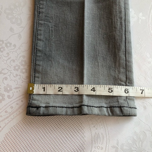 True Religion Ricky Relaxed-Fit Straight Gray Jeans Denim Pants Girls Size 12 - Picture 11 of 16